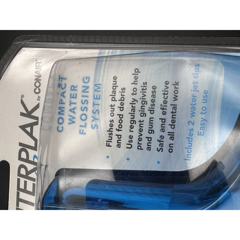 Conair Interplak Compact Water Flossing System with 2 Water Jet Tips